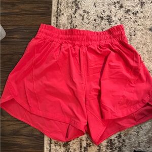 Lululemon track that shorts 5inch inseam pink size 10